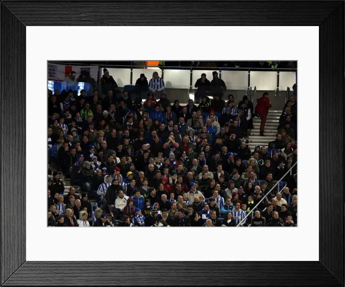 Framed Print : Brighton & Hove Albion vs. Leeds United (2012-13 Season): A Past Home Game