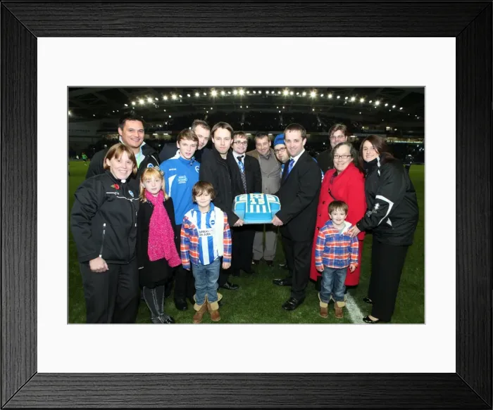 Framed Print : Brighton & Hove Albion vs Leeds United (2012-13 Season): A Past Home Game