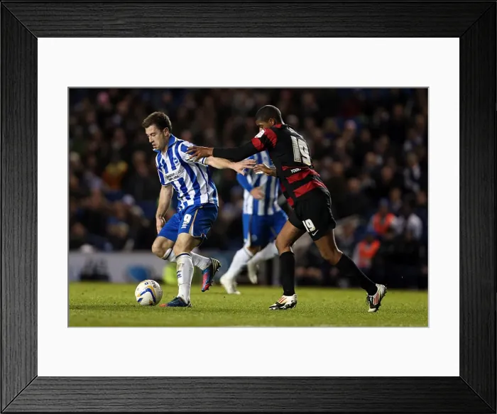 Framed Print : Brighton & Hove Albion's Ashley Barnes Scores Against Peterborough United in Npower Championship Match at Amex Stadium (November 6, 2012) Framed Print : Brighton & Hove Albion's Ashley Barnes Scores Against Peterborough United in Npower Championship Match at Amex Stadium (November 6, 2012)