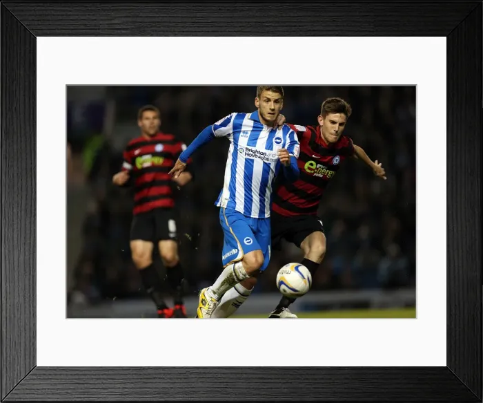 Framed Print : Andrea Orlandi's Brilliant Performance: Brighton & Hove Albion vs Peterborough United, November 6, 2012 Framed Print : Andrea Orlandi's Brilliant Performance: Brighton & Hove Albion vs Peterborough United, November 6, 2012