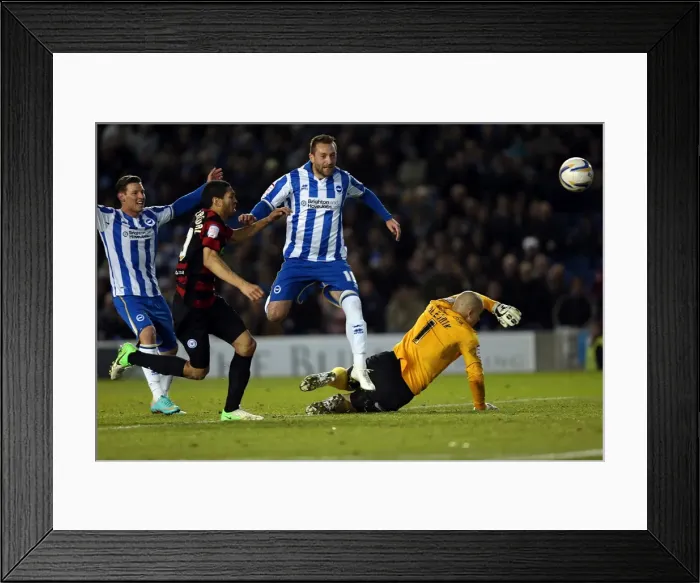 Framed Print : Stephen Dobbie Scores First: Brighton & Hove Albion Take 1-0 Lead vs. Peterborough United, Npower Championship (Nov 6, 2012) Framed Print : Stephen Dobbie Scores First: Brighton & Hove Albion Take 1-0 Lead vs. Peterborough United, Npower Championship (Nov 6, 2012)