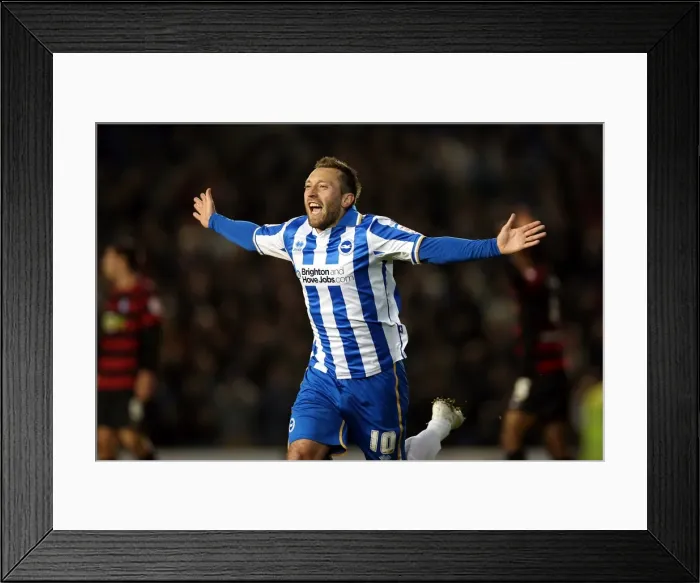 Framed Print : Stephen Dobbie Scores First: Brighton & Hove Albion's Early Lead Against Peterborough United in Npower Championship (Nov 6, 2012) Framed Print : Stephen Dobbie Scores First: Brighton & Hove Albion's Early Lead Against Peterborough United in Npower Championship (Nov 6, 2012)