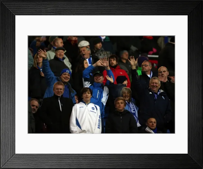Framed Print : Brighton & Hove Albion vs. Peterborough United (2012-13): A Peek into the Past - Home Game Framed Print : Brighton & Hove Albion vs. Peterborough United (2012-13): A Peek into the Past - Home Game