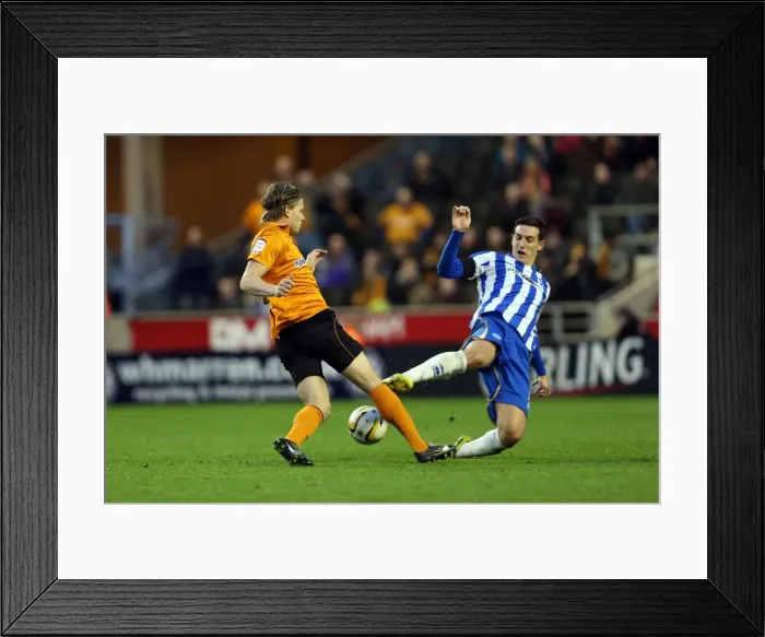 Framed Print : Lewis Dunk vs. Kevin Doyle: Intense Moment from Brighton & Hove Albion vs. Wolverhampton Wanderers, Championship 2012 Framed Print : Lewis Dunk vs. Kevin Doyle: Intense Moment from Brighton & Hove Albion vs. Wolverhampton Wanderers, Championship 2012