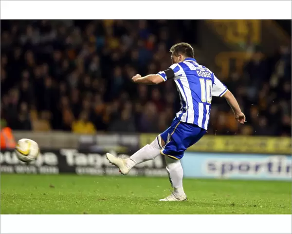 Stephen Dobbie Scores Penalty: Brighton & Hove Albion Lead 3-2 over Wolverhampton Wanderers, Npower Championship, November 10, 2012