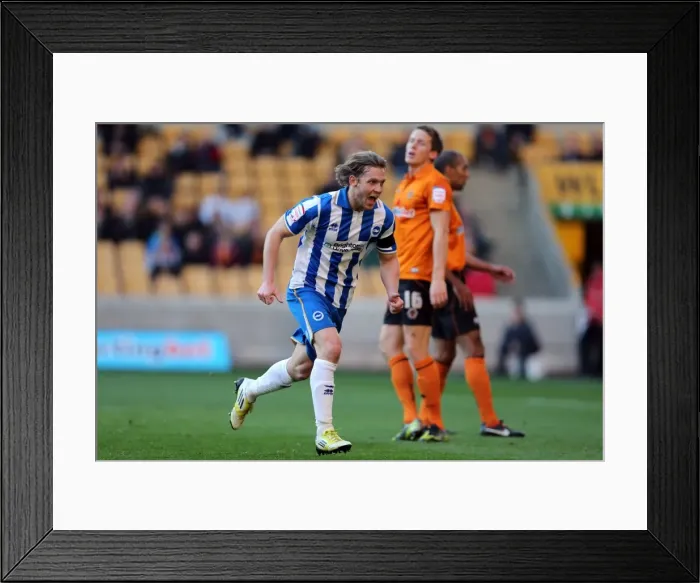 Framed Print : Craig Mackail-Smith's Equalizer: Wolves vs. Brighton & Hove Albion, Championship, November 10, 2012 Framed Print : Craig Mackail-Smith's Equalizer: Wolves vs. Brighton & Hove Albion, Championship, November 10, 2012