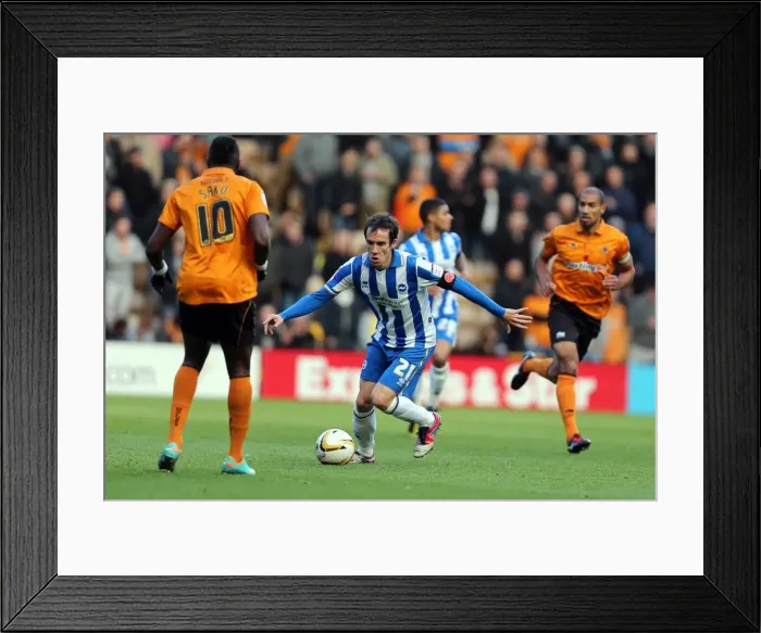 Framed Print : David Lopez in Action: Wolves vs. Brighton & Hove Albion, Npower Championship, November 10, 2012 Framed Print : David Lopez in Action: Wolves vs. Brighton & Hove Albion, Npower Championship, November 10, 2012