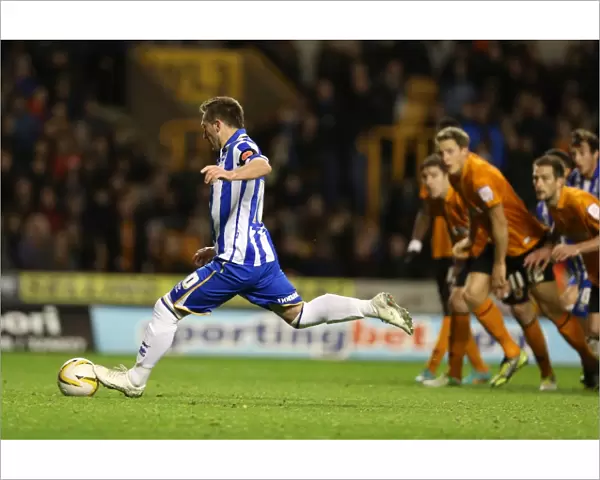 Stephen Dobbie's Game-Changing Penalty: Brighton & Hove Albion's Thrilling Comeback against Wolverhampton Wanderers in Npower Championship (November 10, 2012)