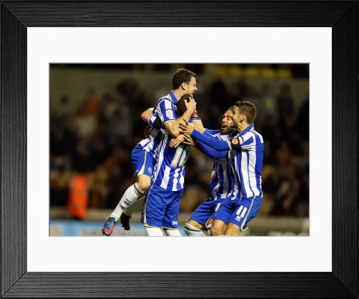 Framed Print : Stephen Dobbie's Penalty: Brighton & Hove Albion Take 3-2 Lead Over Wolverhampton Wanderers (November 10, 2012) Framed Print : Stephen Dobbie's Penalty: Brighton & Hove Albion Take 3-2 Lead Over Wolverhampton Wanderers (November 10, 2012)