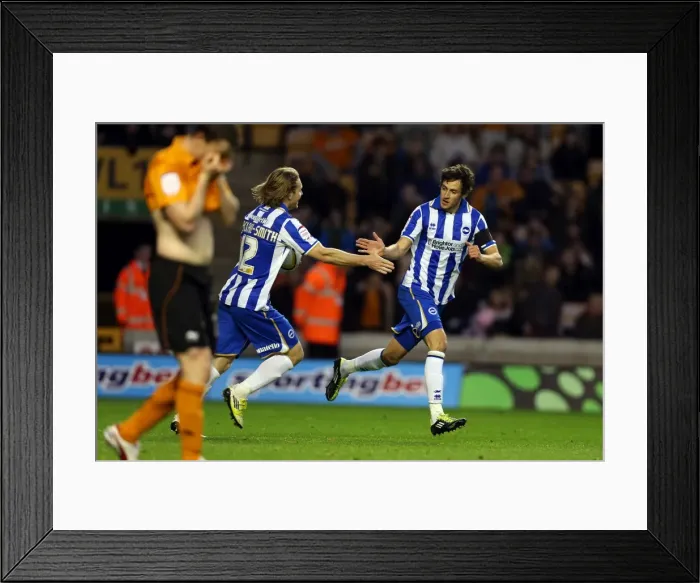 Framed Print : Will Buckley's Equalizer: Wolves 2-2 Brighton & Hove Albion, Npower Championship (10th November 2012) Framed Print : Will Buckley's Equalizer: Wolves 2-2 Brighton & Hove Albion, Npower Championship (10th November 2012)
