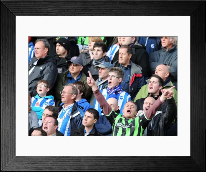 Framed Print : Brighton & Hove Albion vs. Wolves: 2012-13 Away Game Framed Print : Brighton & Hove Albion vs. Wolves: 2012-13 Away Game