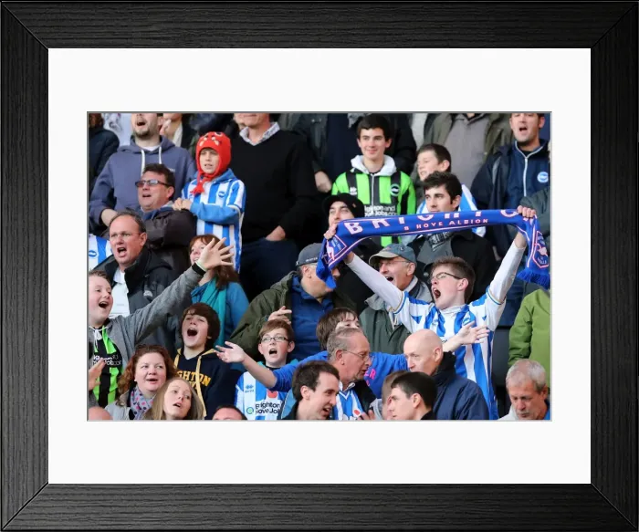 Framed Print : Brighton & Hove Albion vs. Wolves: 2012-13 Away Game Framed Print : Brighton & Hove Albion vs. Wolves: 2012-13 Away Game