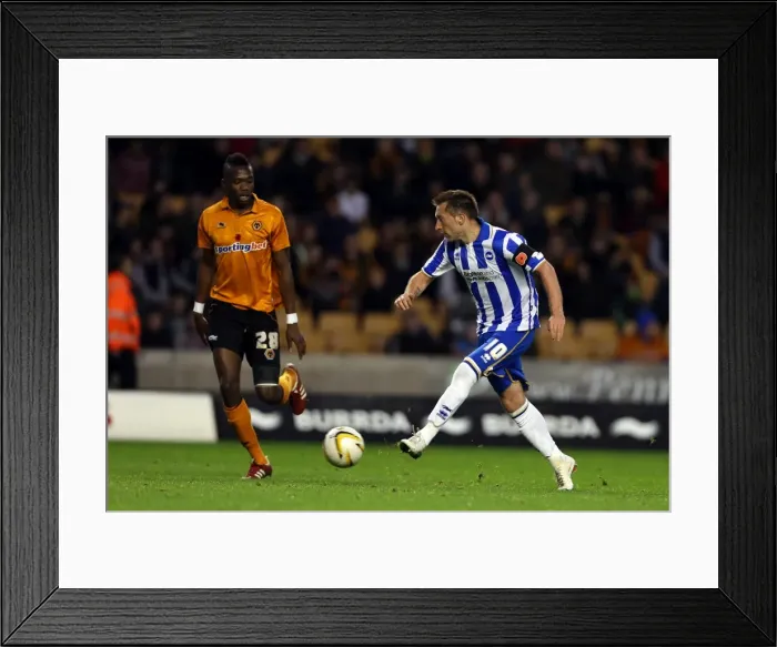 Framed Print : Brighton & Hove Albion vs. Wolves: 2012-13 Away Game Framed Print : Brighton & Hove Albion vs. Wolves: 2012-13 Away Game