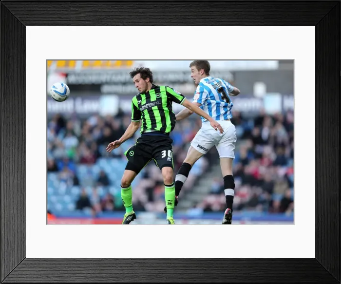 Framed Print : Brighton's Will Buckley in Action: Huddersfield vs. Brighton, Championship 2012