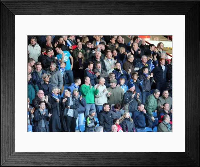 Framed Print : Brighton & Hove Albion vs. Huddersfield Town (Away Game - 17-11-2012, 2012-13 Season)