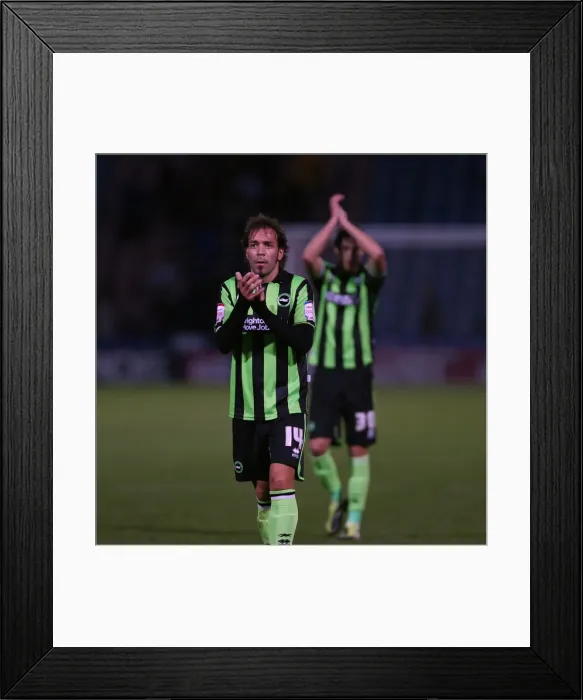 Framed Print : Brighton & Hove Albion vs. Huddersfield Town (Away): 17-11-2012 - Season 2012-13, Away Game Framed Print : Brighton & Hove Albion vs. Huddersfield Town (Away): 17-11-2012 - Season 2012-13, Away Game