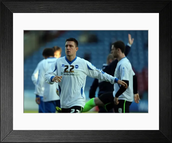 Framed Print : Brighton & Hove Albion vs. Huddersfield Town: Away Game - 17 November 2012 (Season 2012-13) Framed Print : Brighton & Hove Albion vs. Huddersfield Town: Away Game - 17 November 2012 (Season 2012-13)