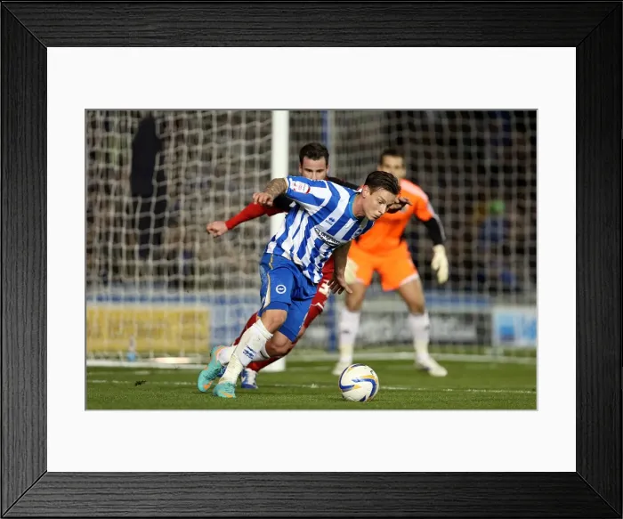 Framed Print : Hoskins Thrills: Brighton & Hove Albion vs. Bristol City Npower Championship Showdown, November 2012 Framed Print : Hoskins Thrills: Brighton & Hove Albion vs. Bristol City Npower Championship Showdown, November 2012