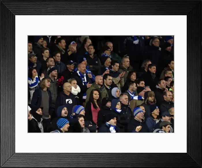 Framed Print : Brighton & Hove Albion: Nostalgic Look Back at the 2012-13 Home Game Against Bristol City
