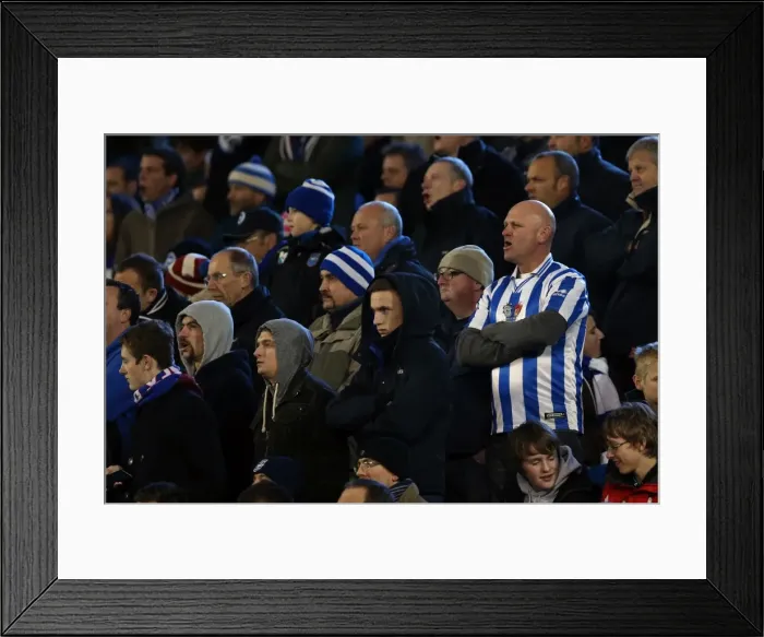 Framed Print : Brighton & Hove Albion: A Nostalgic Look Back at the 2012-13 Home Game Against Bristol City