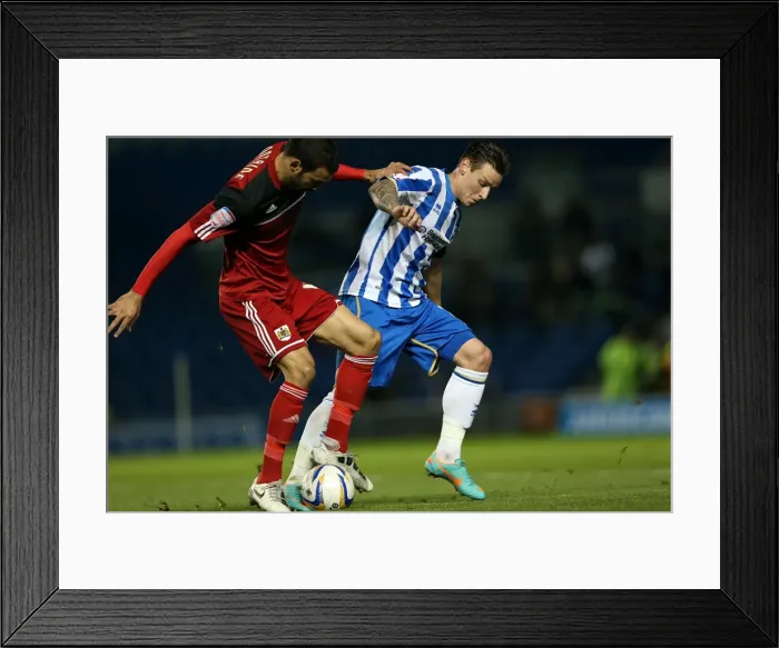 Framed Print : Brighton & Hove Albion: A Nostalgic Look Back at the 2012-13 Home Game Against Bristol City