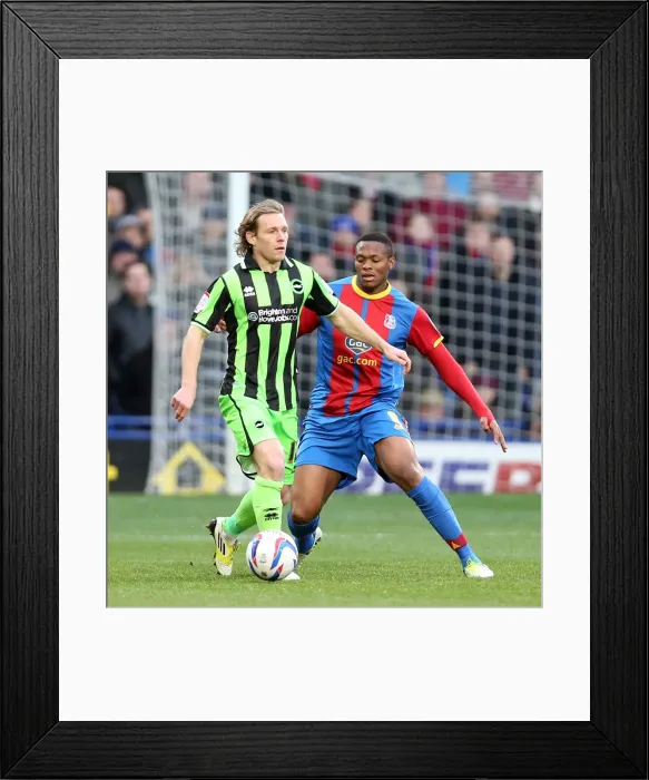 Framed Print : Brighton & Hove Albion vs. Crystal Palace: 2012-13 Away Game Framed Print : Brighton & Hove Albion vs. Crystal Palace: 2012-13 Away Game