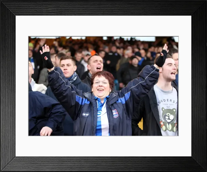 Framed Print : Brighton And Hove Albion Crowd Shots: Crowd Shots Away Days 2012-13