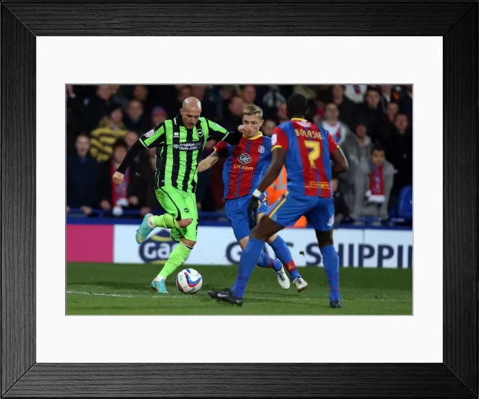 Framed Print : Bruno Clears Danger: Brighton & Hove Albion vs Crystal Palace, Npower Championship, Dec 1, 2012 Framed Print : Bruno Clears Danger: Brighton & Hove Albion vs Crystal Palace, Npower Championship, Dec 1, 2012