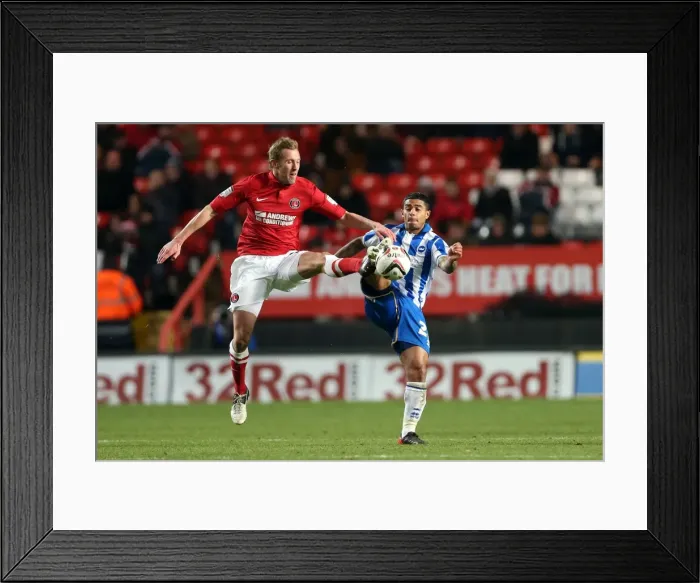 Framed Print : Brighton & Hove Albion vs Charlton Athletic (Away): 2012-13 Season Highlights - 08-12-2012