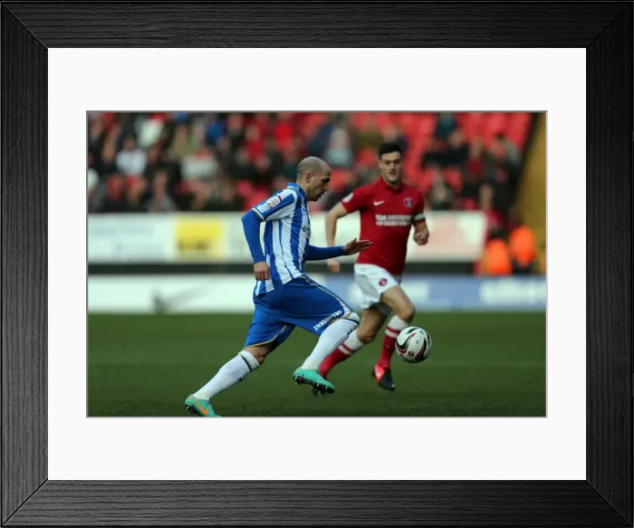 Framed Print : Bruno Saltor of Brighton & Hove Albion in Action Against Charlton Athletic, Npower Championship, December 8, 2012 Framed Print : Bruno Saltor of Brighton & Hove Albion in Action Against Charlton Athletic, Npower Championship, December 8, 2012