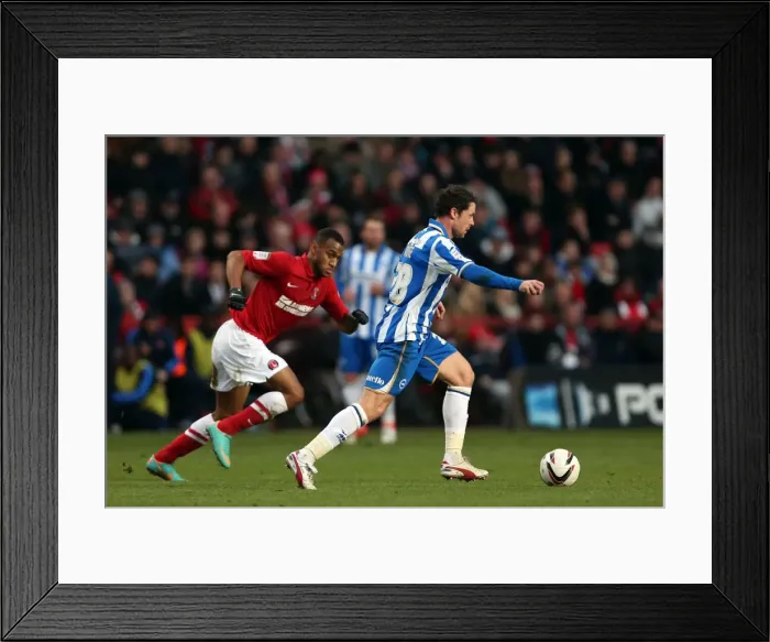 Framed Print : Wayne Bridge in Action: Charlton Athletic vs. Brighton & Hove Albion, December 8, 2012 Framed Print : Wayne Bridge in Action: Charlton Athletic vs. Brighton & Hove Albion, December 8, 2012