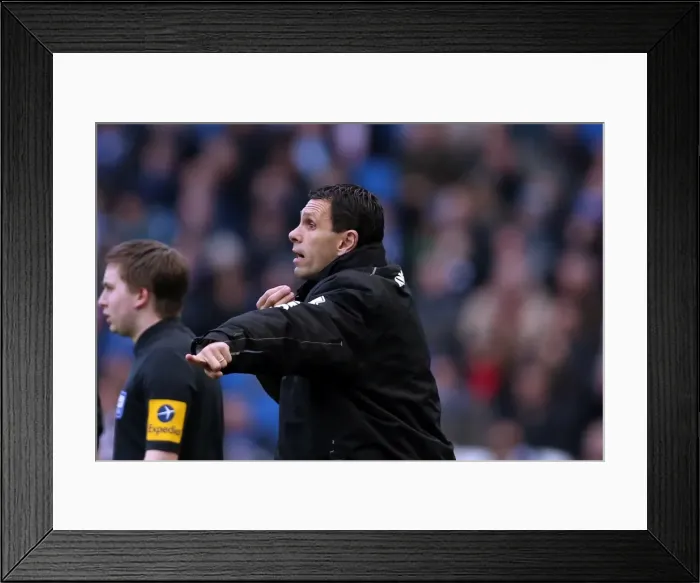 Framed Print : Gus Poyet Leads Brighton & Hove Albion Against Nottingham Forest, Amex Stadium, December 15, 2012 Framed Print : Gus Poyet Leads Brighton & Hove Albion Against Nottingham Forest, Amex Stadium, December 15, 2012