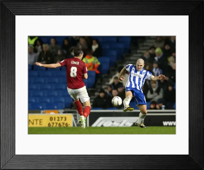 Framed Print : Adam El-Abd Defends: Brighton & Hove Albion vs Nottingham Forest, Npower Championship, December 15, 2012 Framed Print : Adam El-Abd Defends: Brighton & Hove Albion vs Nottingham Forest, Npower Championship, December 15, 2012