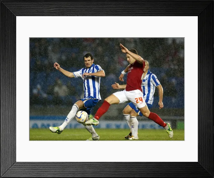 Framed Print : Billy Sharp's Thwarted Goal: A Close Call against Nottingham Forest at Brighton & Hove Albion's Amex Stadium (December 15, 2012) Framed Print : Billy Sharp's Thwarted Goal: A Close Call against Nottingham Forest at Brighton & Hove Albion's Amex Stadium (December 15, 2012)