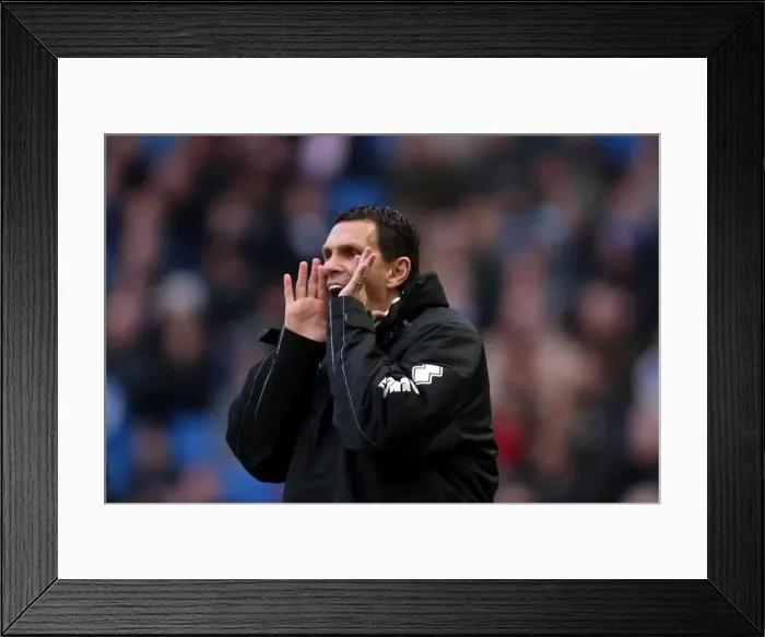 Framed Print : Gus Poyet Shouting in the Heat of the Action: Brighton & Hove Albion vs. Nottingham Forest, Npower Championship, Amex Stadium, December 15, 2012 Framed Print : Gus Poyet Shouting in the Heat of the Action: Brighton & Hove Albion vs. Nottingham Forest, Npower Championship, Amex Stadium, December 15, 2012