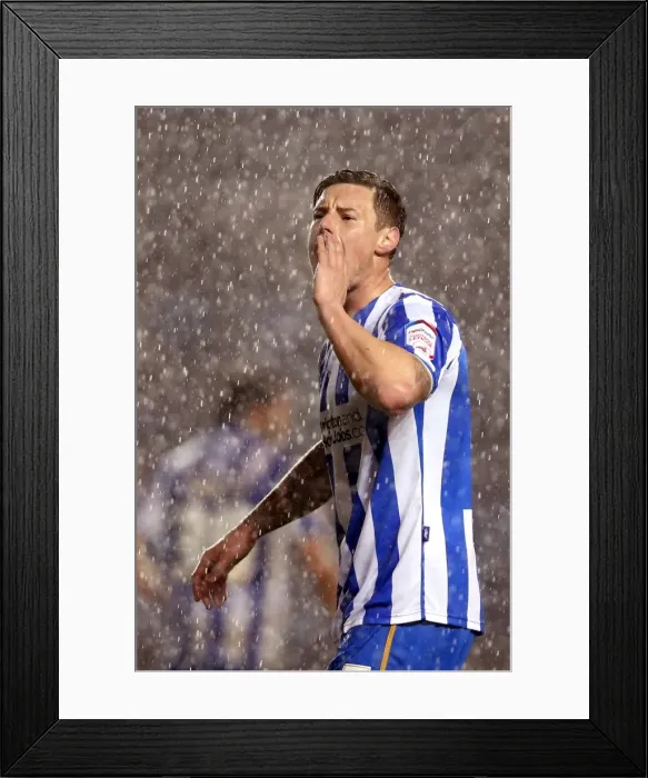 Framed Print : Brighton & Hove Albion: Manager Will Hoskins Gives Instructions Amidst Heavy Downpour vs. Nottingham Forest (December 15, 2012) Framed Print : Brighton & Hove Albion: Manager Will Hoskins Gives Instructions Amidst Heavy Downpour vs. Nottingham Forest (December 15, 2012)