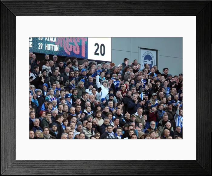 Framed Print : Brighton & Hove Albion vs. Nottingham Forest (15-12-2012): A Glance at Our 2012-13 Home Season Framed Print : Brighton & Hove Albion vs. Nottingham Forest (15-12-2012): A Glance at Our 2012-13 Home Season