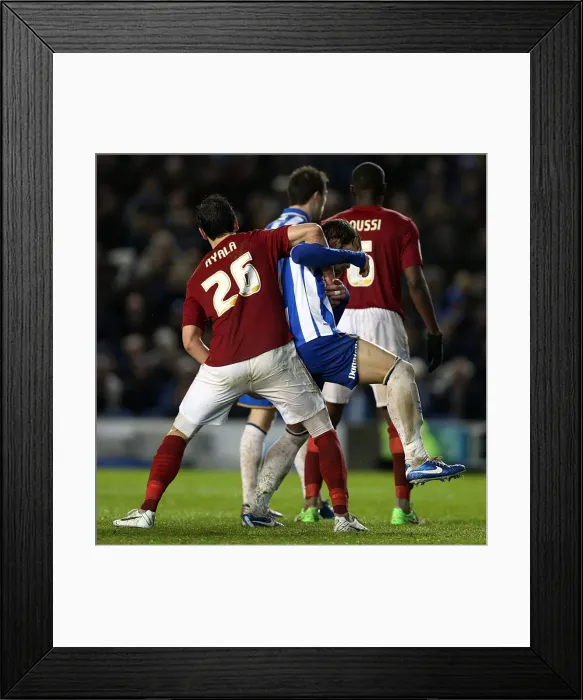 Framed Print : Brighton & Hove Albion vs. Nottingham Forest (15-12-2012) - A Glimpse into the 2012-13 Home Season Framed Print : Brighton & Hove Albion vs. Nottingham Forest (15-12-2012) - A Glimpse into the 2012-13 Home Season