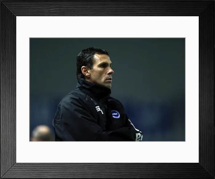 Framed Print : Gus Poyet Leads Brighton & Hove Albion Against Millwall at Amex Stadium, December 18, 2012 Framed Print : Gus Poyet Leads Brighton & Hove Albion Against Millwall at Amex Stadium, December 18, 2012
