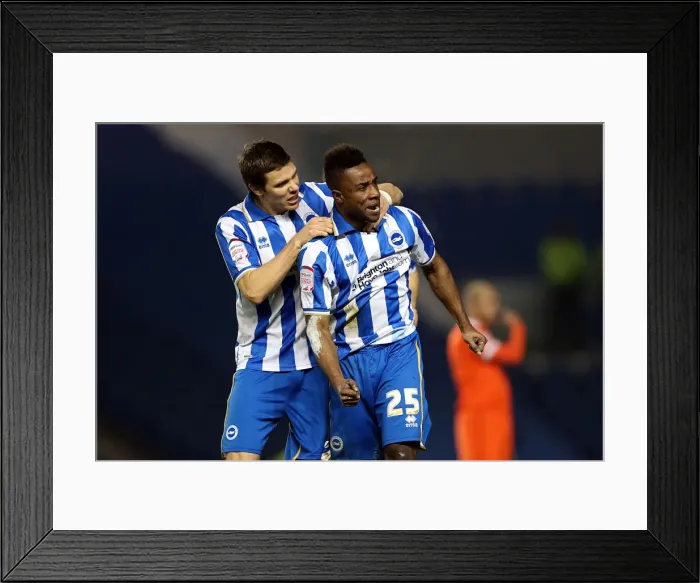 Framed Print : Kazenga LuaLua Scores Dramatic Goal: Brighton & Hove Albion 1-2 Millwall (December 18, 2012) Framed Print : Kazenga LuaLua Scores Dramatic Goal: Brighton & Hove Albion 1-2 Millwall (December 18, 2012)