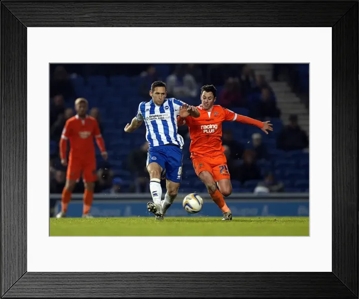 Framed Print : Brighton & Hove Albion's Andrew Crofts Fights Tenaciously in Midfield Clash Against Millwall (December 18, 2012) Framed Print : Brighton & Hove Albion's Andrew Crofts Fights Tenaciously in Midfield Clash Against Millwall (December 18, 2012)