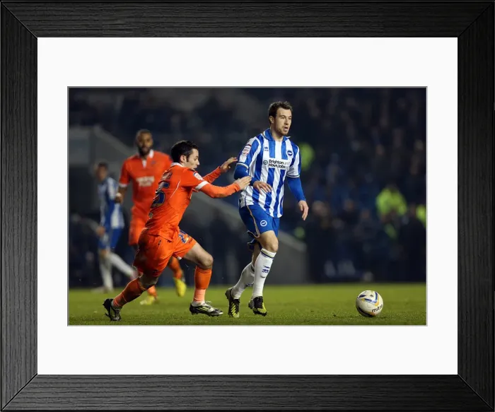 Framed Print : Ashley Barnes Thrives in the Thick of the Action: Brighton & Hove Albion vs Millwall, December 18, 2012 Framed Print : Ashley Barnes Thrives in the Thick of the Action: Brighton & Hove Albion vs Millwall, December 18, 2012