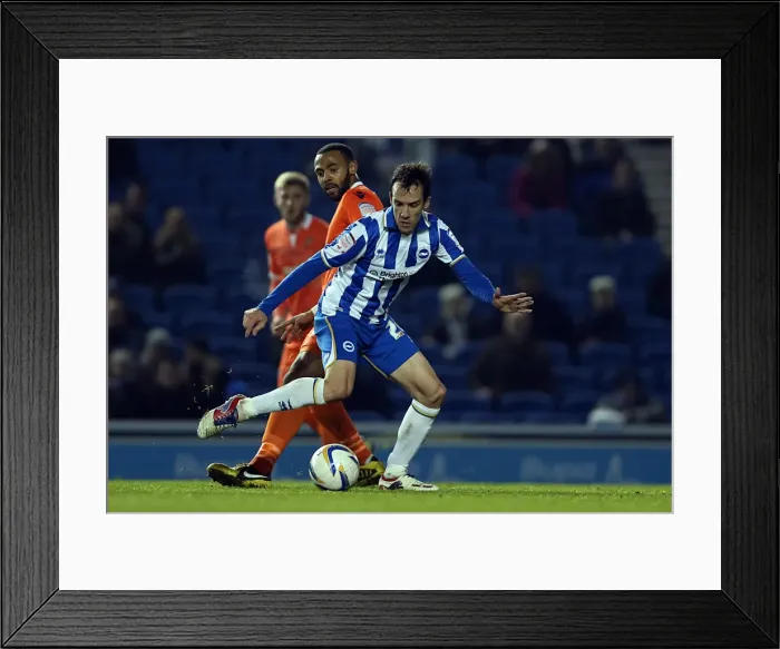 Framed Print : David Lopez in Action: Brighton & Hove Albion vs. Millwall, December 18, 2012 Framed Print : David Lopez in Action: Brighton & Hove Albion vs. Millwall, December 18, 2012
