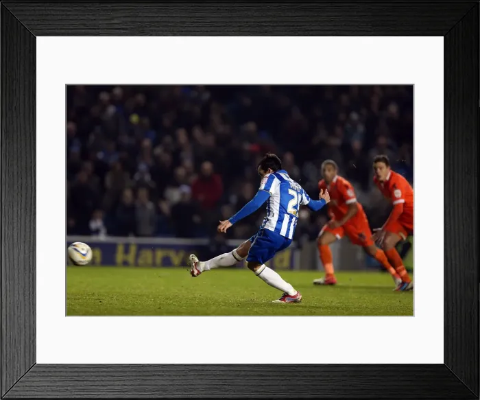 Framed Print : David Lopez's Penalty: Brighton & Hove Albion vs Millwall, 18-12-2012 - A Npower Championship Thriller Framed Print : David Lopez's Penalty: Brighton & Hove Albion vs Millwall, 18-12-2012 - A Npower Championship Thriller