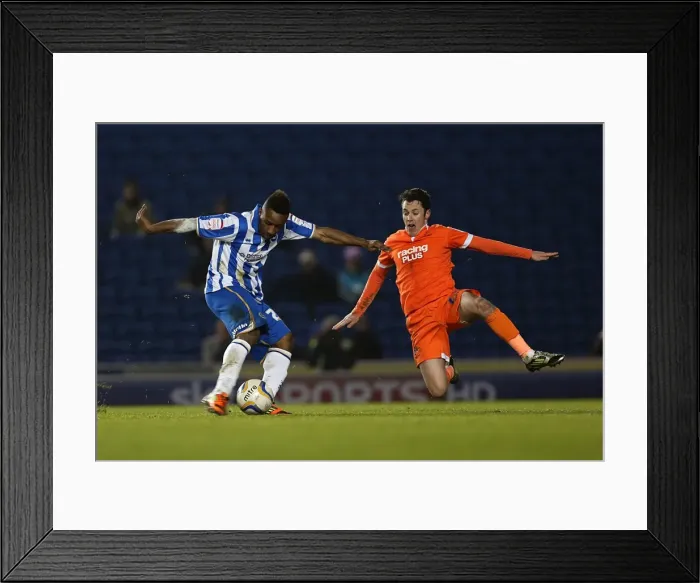 Framed Print : Kazenga LuaLua's Goal: Brighton & Hove Albion Trail Behind Millwall in Npower Championship Clash (12-12-2012) Framed Print : Kazenga LuaLua's Goal: Brighton & Hove Albion Trail Behind Millwall in Npower Championship Clash (12-12-2012)