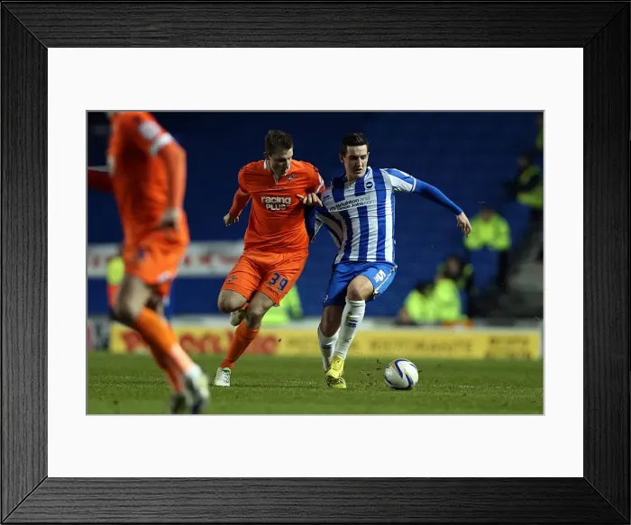 Framed Print : Brighton & Hove Albion's Lewis Dunk in Action at Amex Stadium vs Millwall (December 18, 2012) Framed Print : Brighton & Hove Albion's Lewis Dunk in Action at Amex Stadium vs Millwall (December 18, 2012)