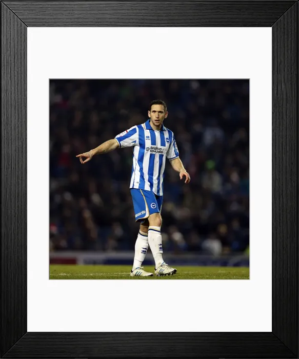 Framed Print : Brighton & Hove Albion's Andrew Crofts Amidst the Forest of Amex Stadium during Millwall Match, December 18, 2012 Framed Print : Brighton & Hove Albion's Andrew Crofts Amidst the Forest of Amex Stadium during Millwall Match, December 18, 2012