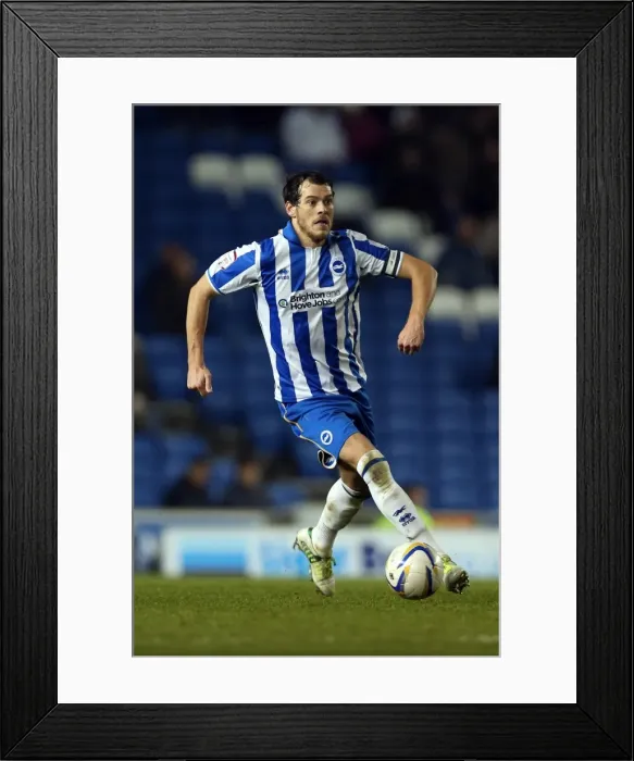 Framed Print : Gordon Greer of Brighton & Hove Albion Amex Stadium, December 12, 2012: Portrait Amidst the Brighton Forest during the Match against Millwall Framed Print : Gordon Greer of Brighton & Hove Albion Amex Stadium, December 12, 2012: Portrait Amidst the Brighton Forest during the Match against Millwall