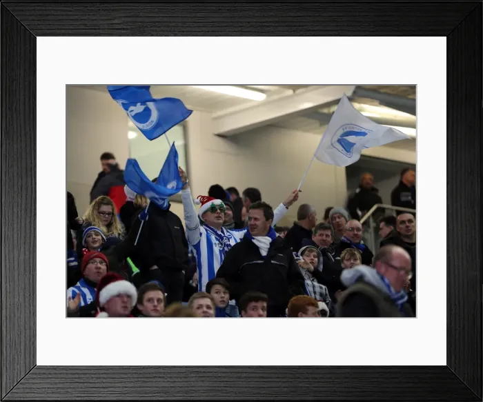 Framed Print : A Home Battle: Brighton & Hove Albion vs Millwall (2012-13 Season - Home Games)