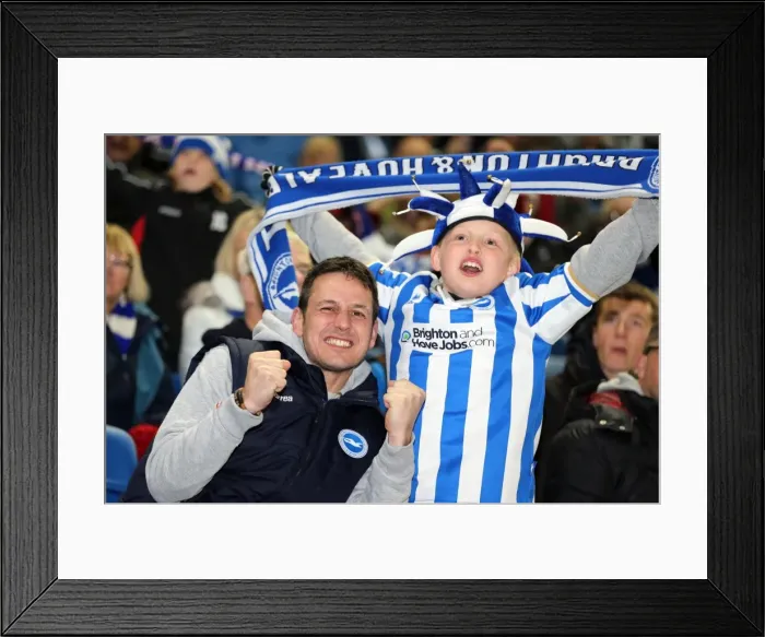 Framed Print : Brighton & Hove Albion: Electric Atmosphere - Unforgettable Crowd Moments at The Amex (2012-2013)